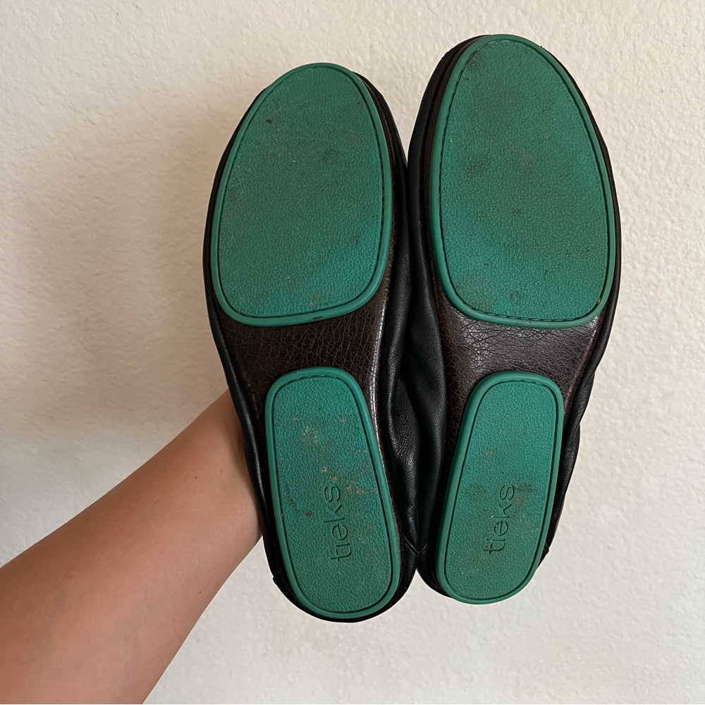 Tieks by Gavrieli Matte Black Leather Casual Slip On Flats Shoes Size 9 - Picture 8 of 10